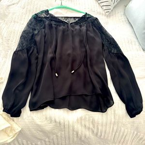 Dressy Black Flattering Top.